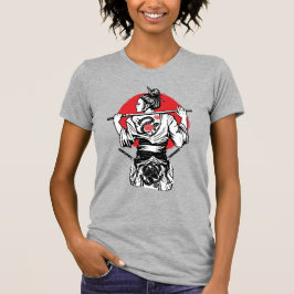 Kvinnlig Samurajkrigare – Drakrosstatuering Japan T Shirt