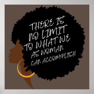 Kvinnlig silhuett i internationell 2024 poster