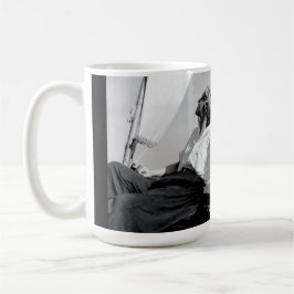 Kvinnlig sjöman (Veronica Lake) Svart & Vitt Foto Kaffemugg