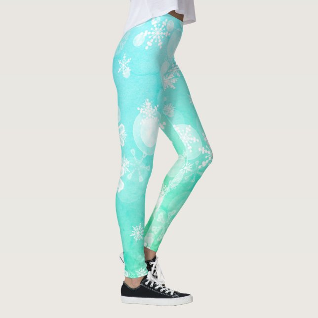 kvinnlig snöflingor leggings (Höger)