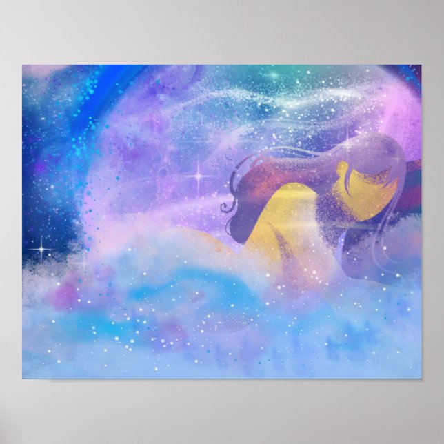 Kvinnlig sömnad poster (Framsidan)