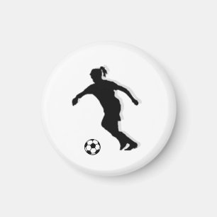 (Kvinnlig) spelare för fotbollflickaMÄRKRE - som Magnet