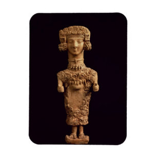 Kvinnlig statuette på en sockel, necr för Puig d Magnet