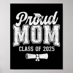 Kvinnlig Stolt Mamma Till 2025 Års Examensstudent  Poster