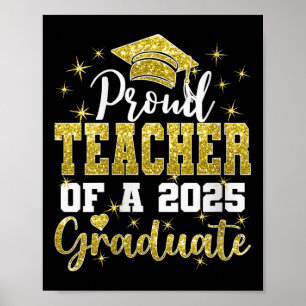 Kvinnlig Super Stolt Lärare För 2025 Års Student E Poster