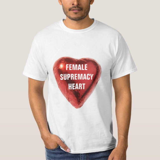 KVINNLIG SUPREMACY HEART T SHIRT (Framsida)