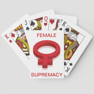 KVINNLIG SUPREMACY SPEL KORT