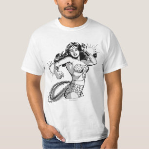  kvinnlig svartvitt-försvarare t-shirt