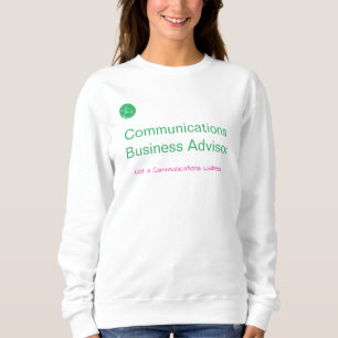 Kvinnlig sweatshirt för kommunikationsrådgivare t shirt