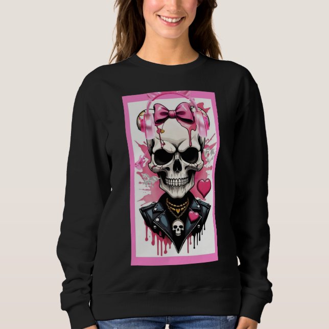 Kvinnlig sweatshirt  t shirt (Framsida)