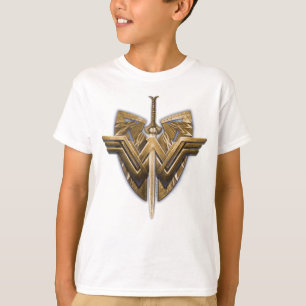 kvinnlig symbol med ett ord av rättvisa t-shirt