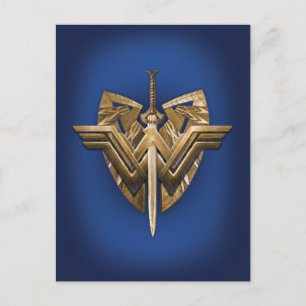  kvinnlig symbol med rättvisans ord vykort