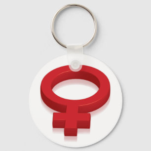 KVINNLIG SYMBOL NYCKELRING