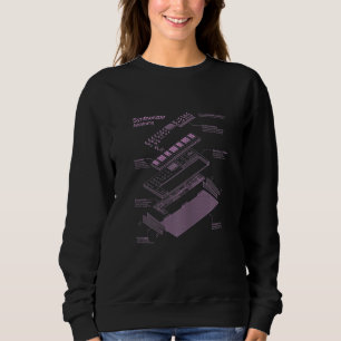 Kvinnlig synthesizerspeler för elektronisk musik p t shirt