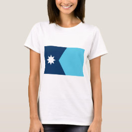 Kvinnlig T-shirt med Minnesotas flagga, USA