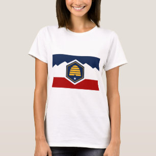 Kvinnlig T-shirt med Utahs flagga, USA