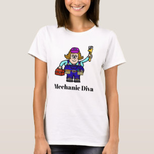 Kvinnlig T-tröja för mekanikerDiva T Shirt