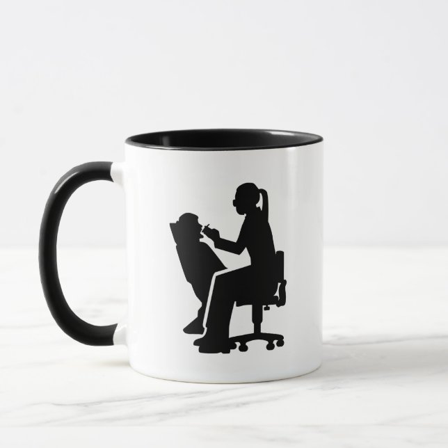 Kvinnlig tandläkare mugg (Vänster)