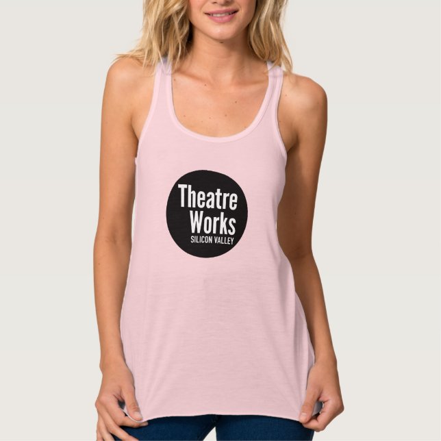 Kvinnlig tanktop linne med racerback  (Framsida)