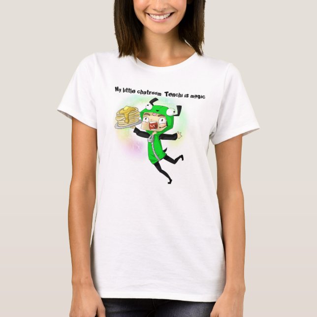 kvinnlig tenchi är magi t shirt (Framsida)