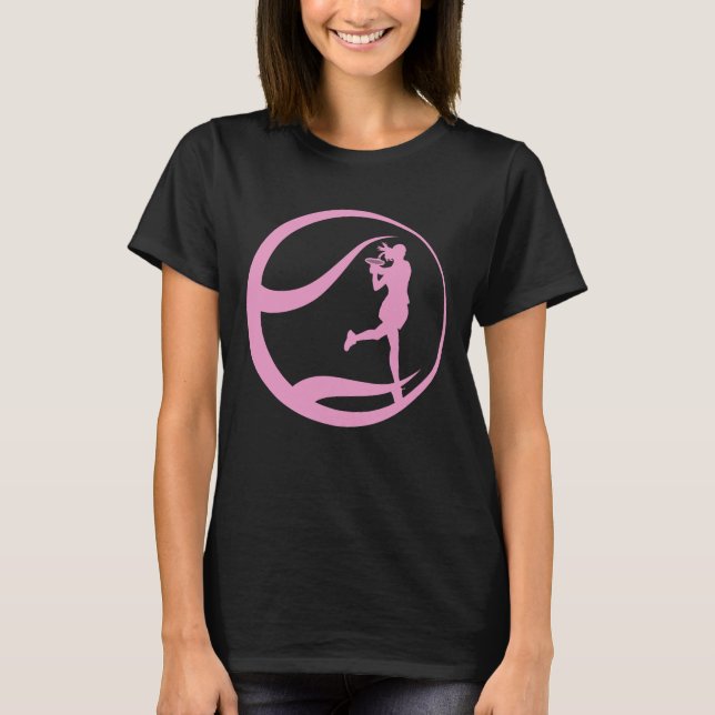 Kvinnlig tennisspelare t shirt (Framsida)