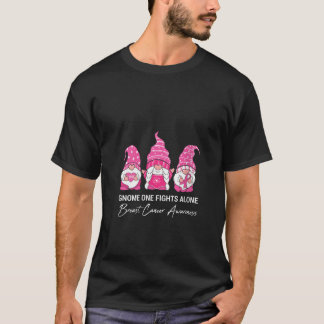 Kvinnlig Tomte En Kämpar Ensam Bröstcancer Medvete T Shirt