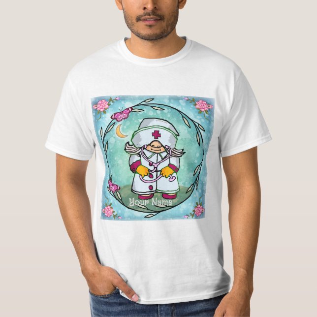 Kvinnlig tomtenisse  t shirt (Framsida)