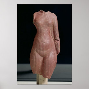 Kvinnlig torso, antagligen drottning Nefertiti Poster