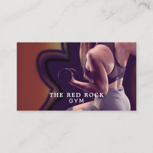 Kvinnlig tränare, personlig tränare, graminstruktö visitkort