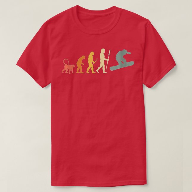 Kvinnlig utveckling av snöbordning t shirt (Design framsida)