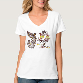 Kvinnlig V-ringad t-shirt från Heaven