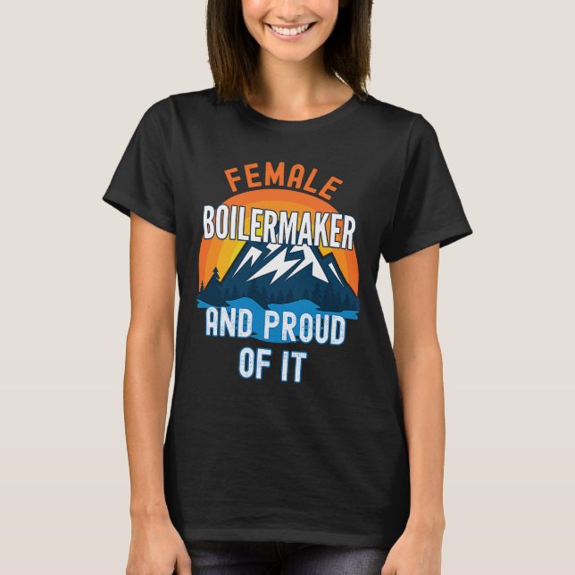 Kvinnlig värmeproducent och stolthet t shirt (Framsida)