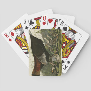 Kvinnlig Vild Turkiet från Audubon's Birds of Amer Casinokort