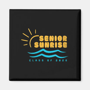 Kvinnlig Vintage Senior Sunrise 2026 Föräldrar i C Magnet