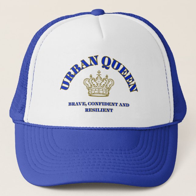 KVINNLIG, VIT ROYAL BLÅ FÖRSÄKRA DIG SKUM  KEPS (Framsida)