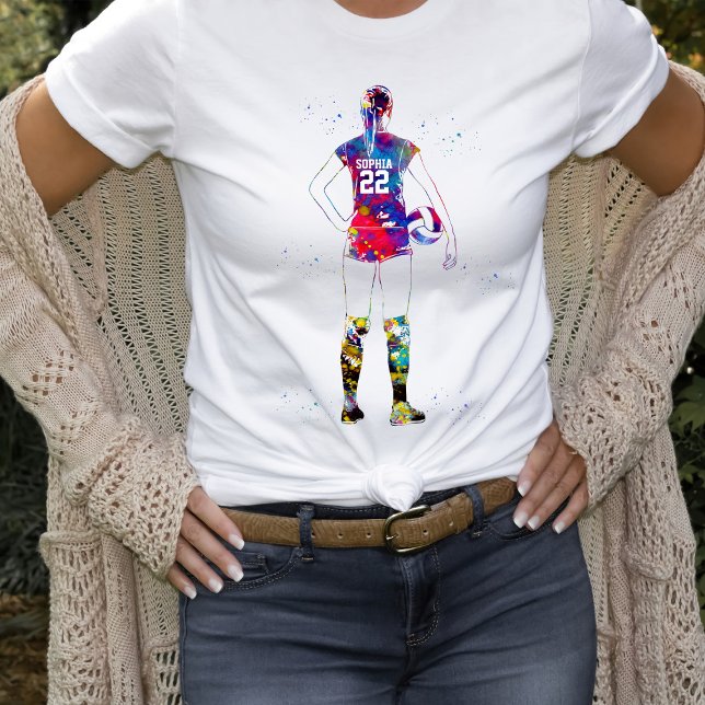 Kvinnlig volleybollspelare t shirt (Skapare uppladdad)