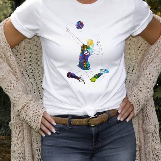 Kvinnlig volleybollspelare t shirt (Skapare uppladdad)