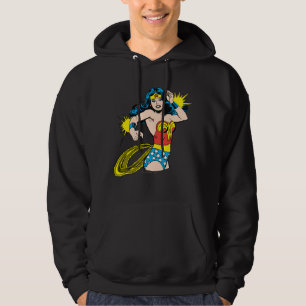 kvinnlig vridning med logaritmer sweatshirt med luva