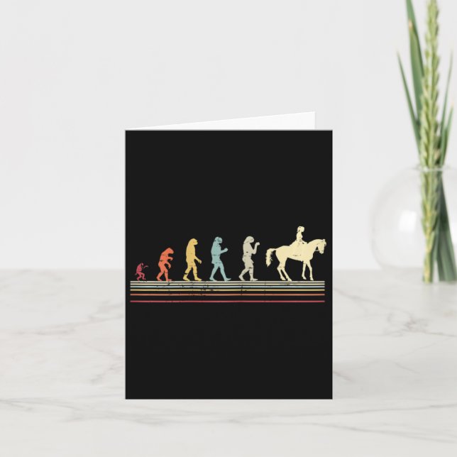 Kvinnlig ynklig Gift Evolution Horse Riding 1 Kort (Framsida)