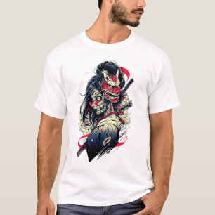 Kvinnlig Zombie-Samuraj – Odöd Konst för Krigare T Shirt