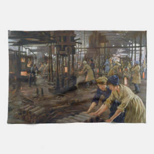 Kvinnliga ammunitionstjänstemän 1918 på fabrik und kökshandduk