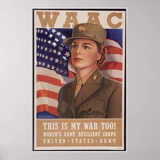 Kvinnliga armén Luft Corp Poster