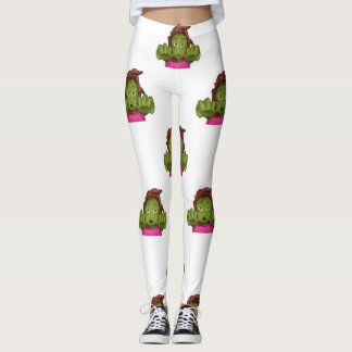Kvinnliga arvingar från emoji zombie leggings