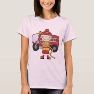 Kvinnliga brandmanT-tröja och gåvor T Shirt