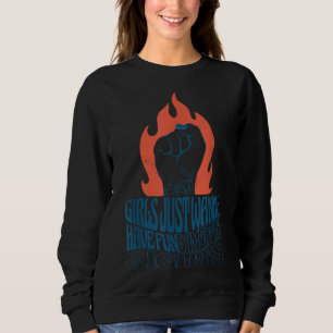 Kvinnliga flickor vill bara ha grundläggande Höger T Shirt