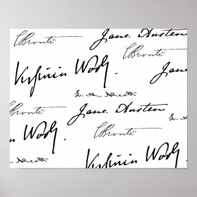 Kvinnliga författare poster (Framsidan)