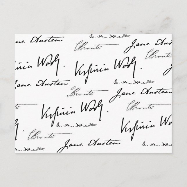 Kvinnliga författare vykort (Framsida)