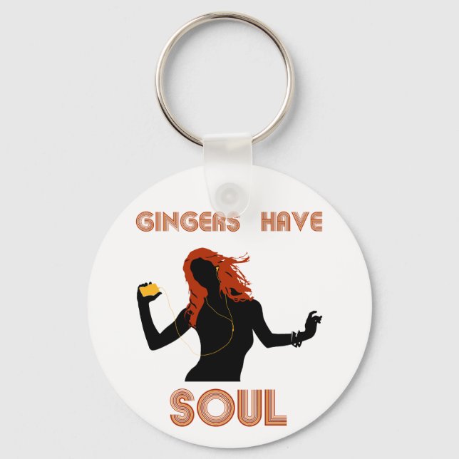 Kvinnliga Gingers har Soul Nyckelring (Framsida)