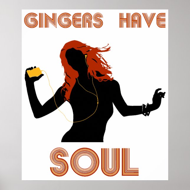 Kvinnliga Gingers har Soul Poster (Framsidan)