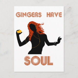 Kvinnliga Gingers har Soul Vykort
